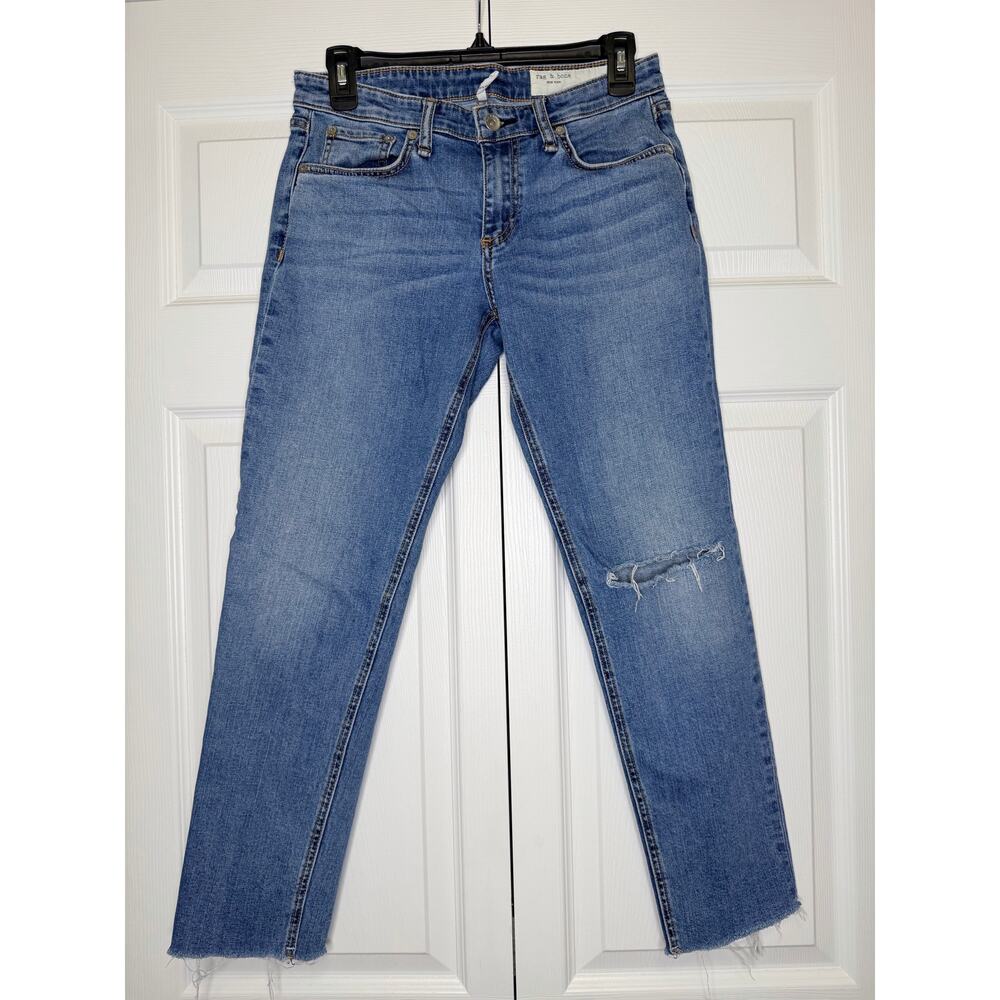 Rag & Bone Women's Low-Rise Slim Boyfriend Jeans Size 26 - Picture 2 of 11